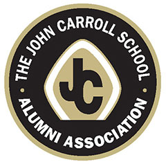JC Alumni Association - Black and Gold Circle Logo